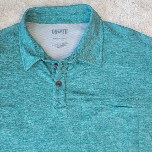 Duluth Short Sleeve Polo Green XL - Picture 3 of 4